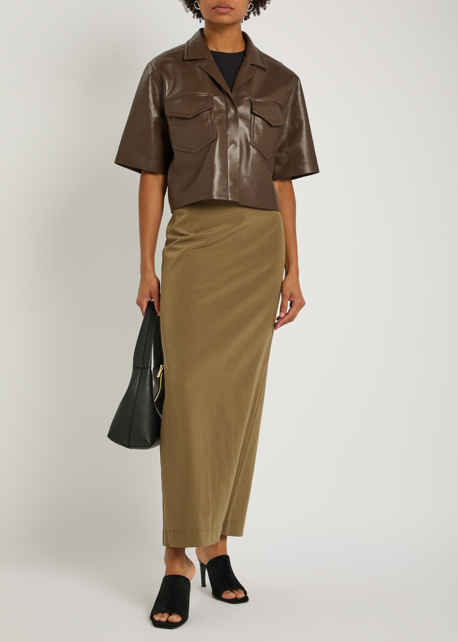 Nanushka Maisie Faux Leather Shirt - 4