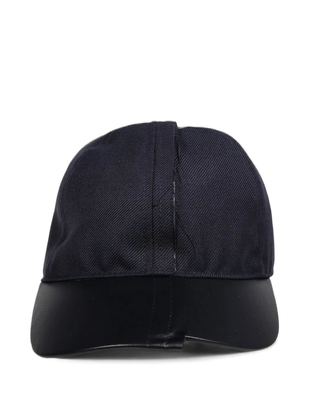 raw-edge panelled baseball cap - 1