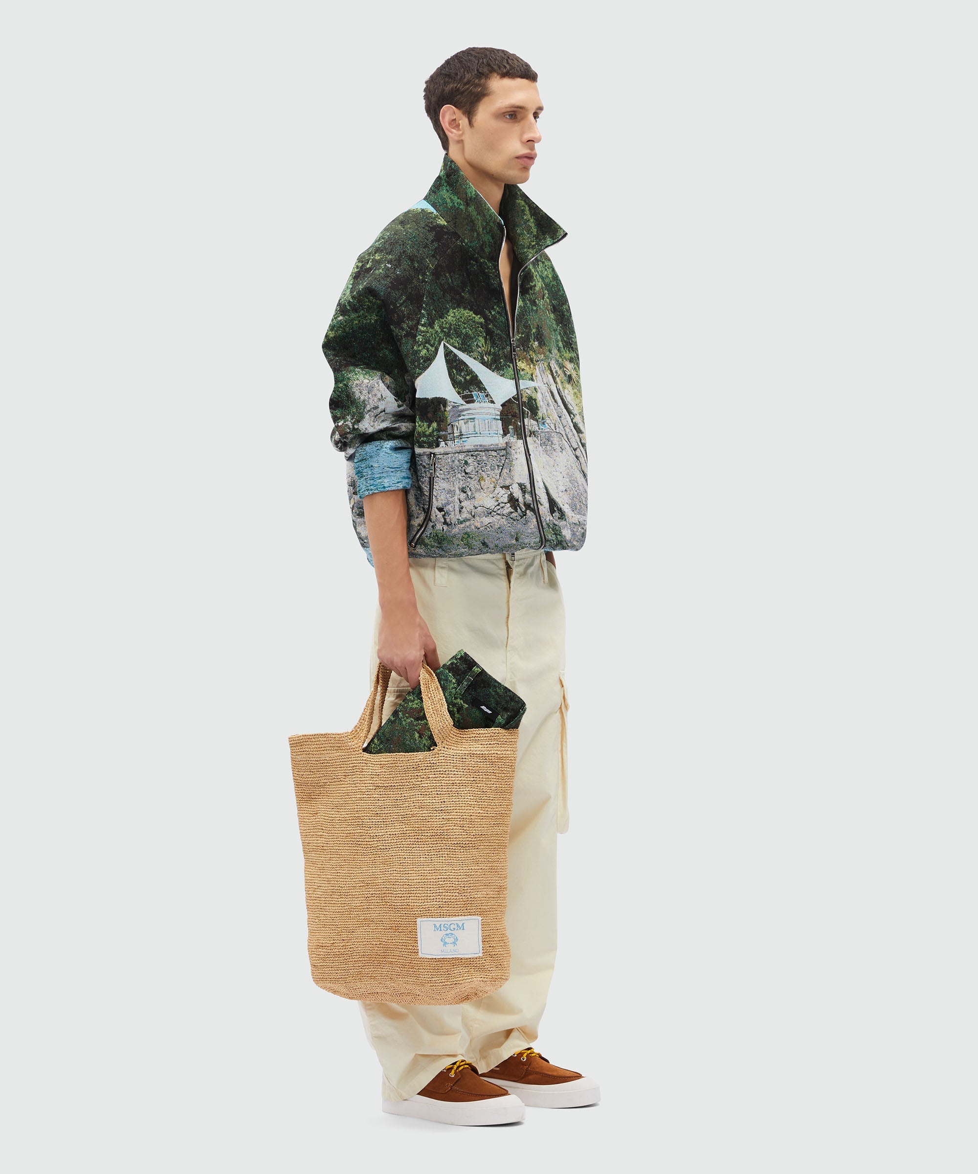 Cargo trousers in "parachute" canvas with pockets - 4
