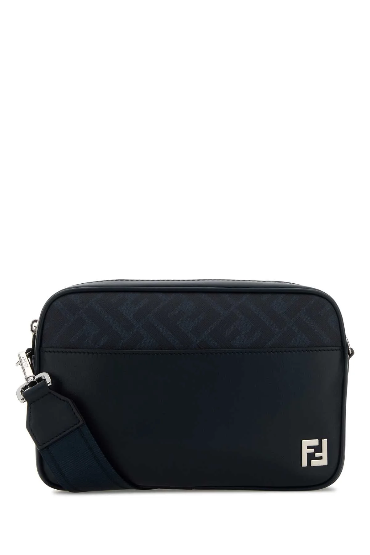Fendi Men Midnight Blue Leather Camera Case Crossbody Bag - 1