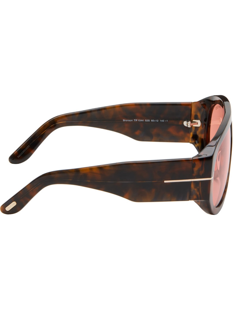 TOM FORD Brown Bronson Sunglasses outlook