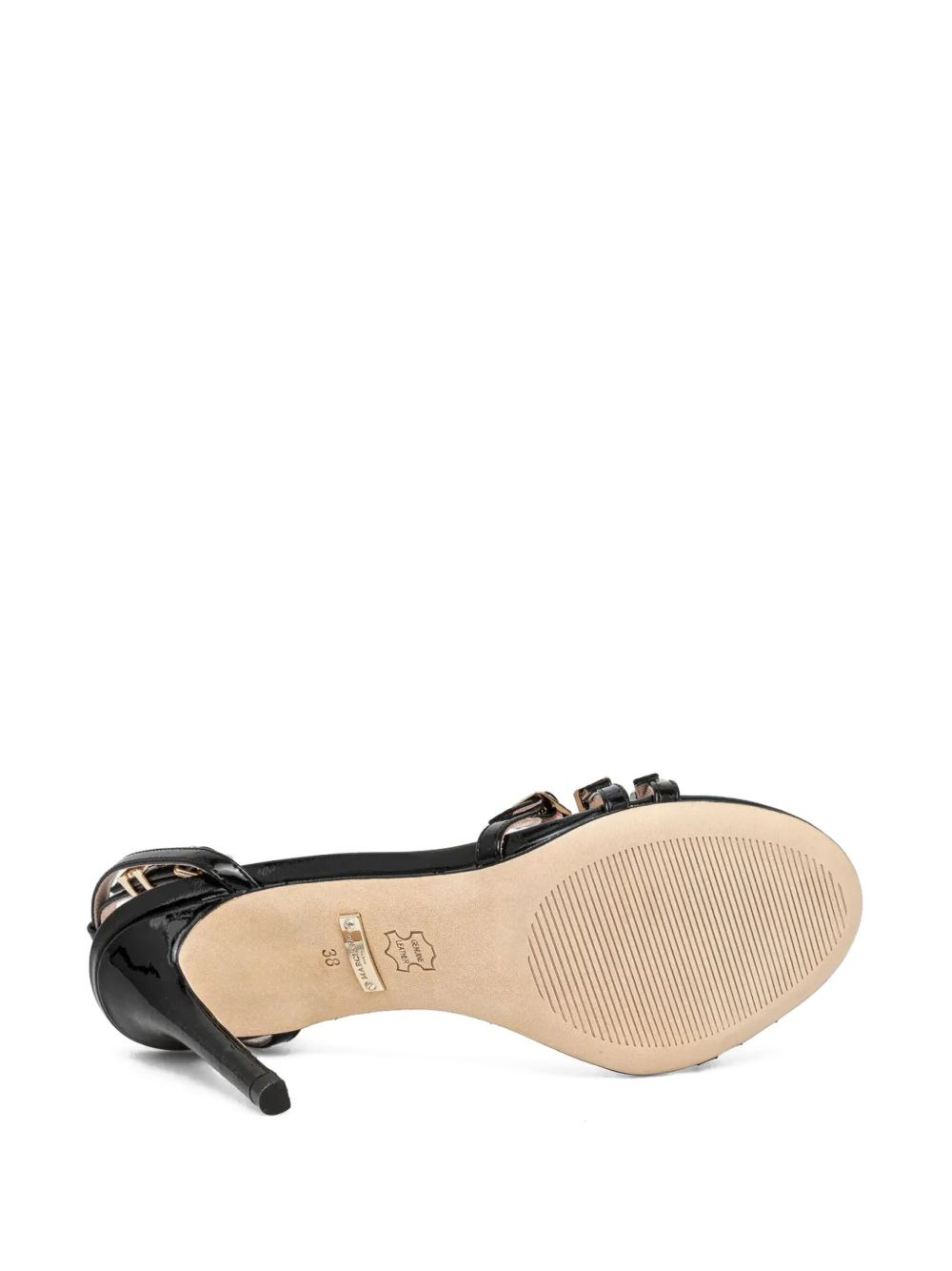 100mm strappy leather sandals - 5