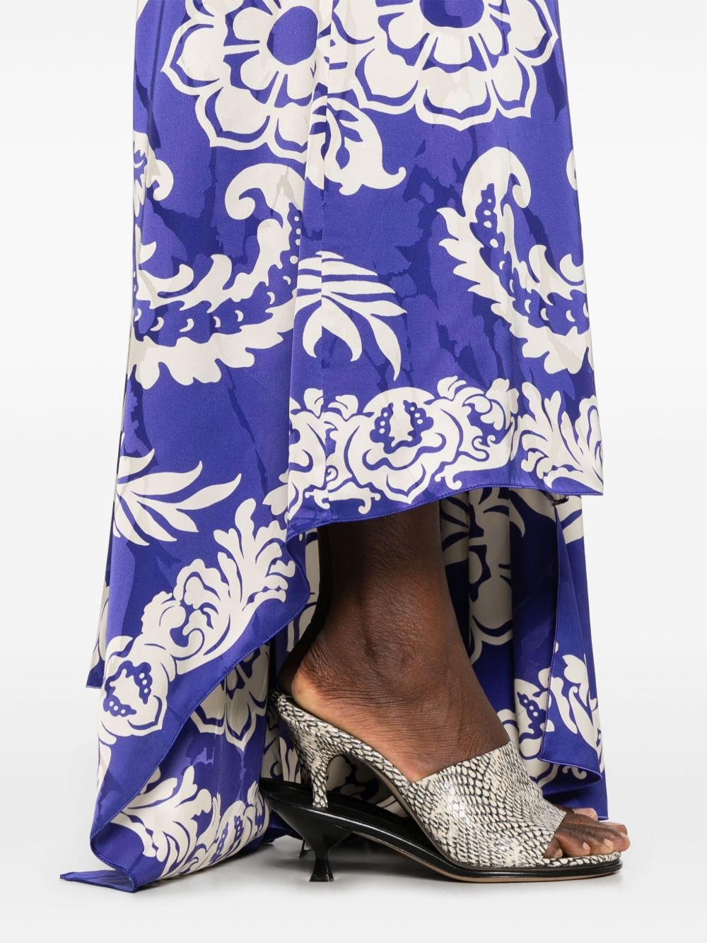 asymmetric midi skirt - 5