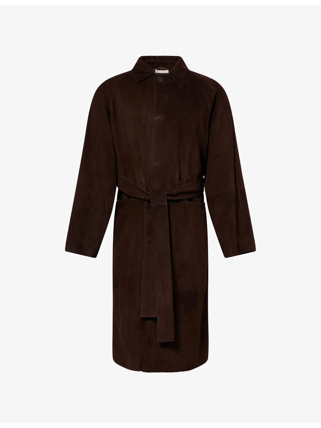 Thaddeus Belted Suede Coat - 1