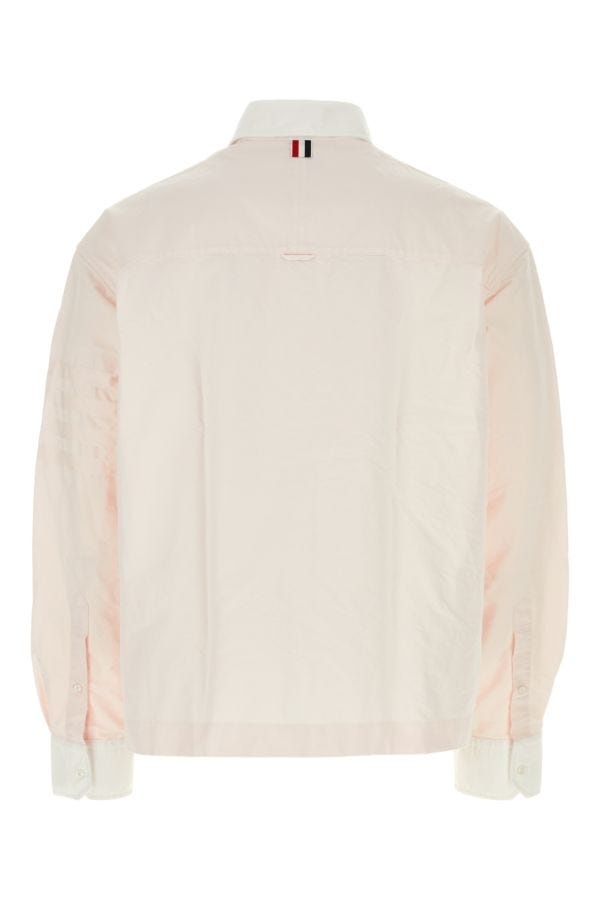 Thom Browne Man Pastel Pink Oxford Shirt - 2