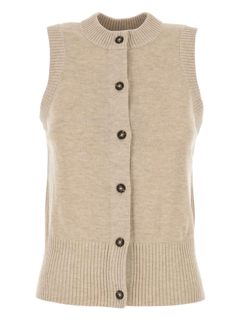 stretch-design vest - 1