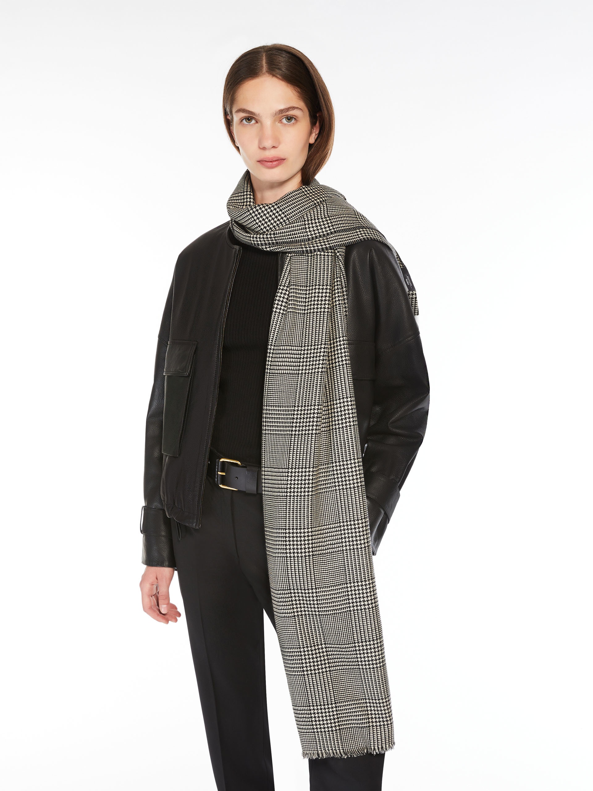 DIDA Patterned wool stole - 4