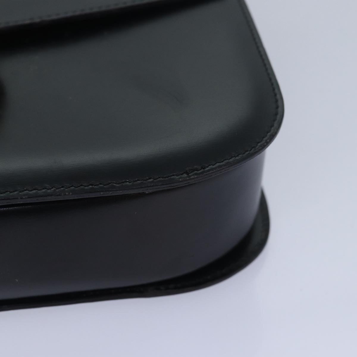 CELINE Circle Hand Bag Leather Black - 16