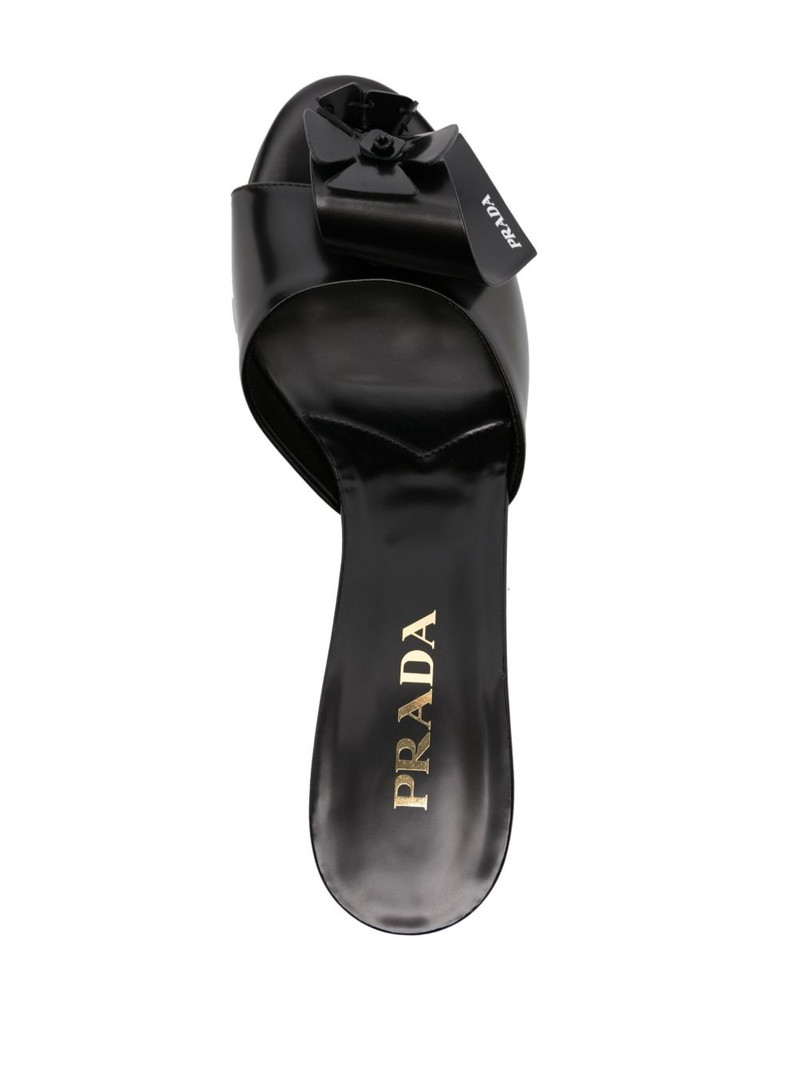 50mm floral-appliqué mules 4