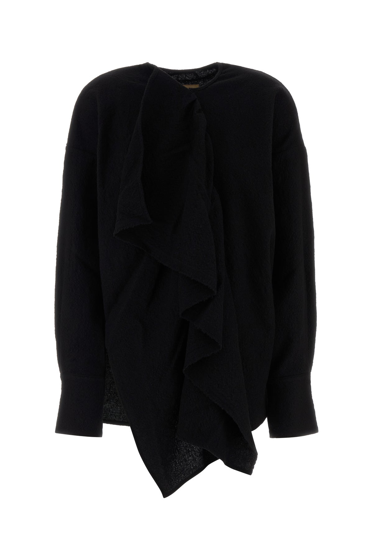 Black wool Tumble blouse - 1