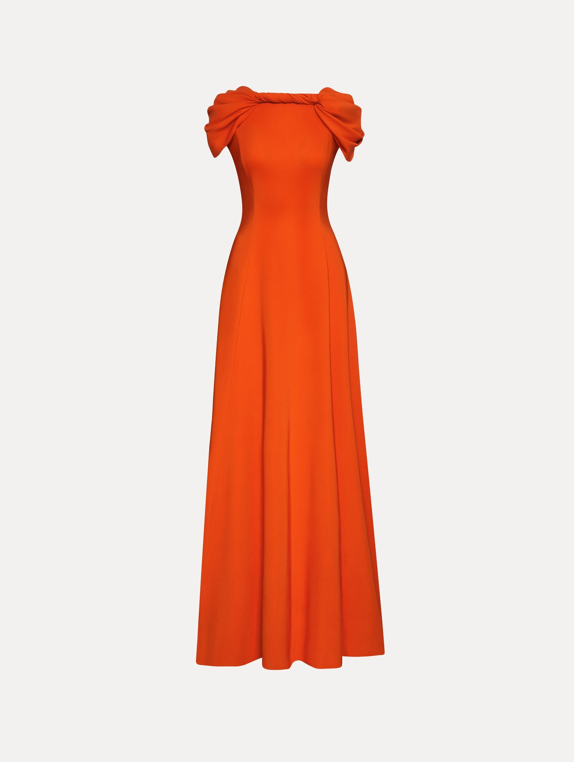 TWIST-DETAILED CADY GOWN - 1