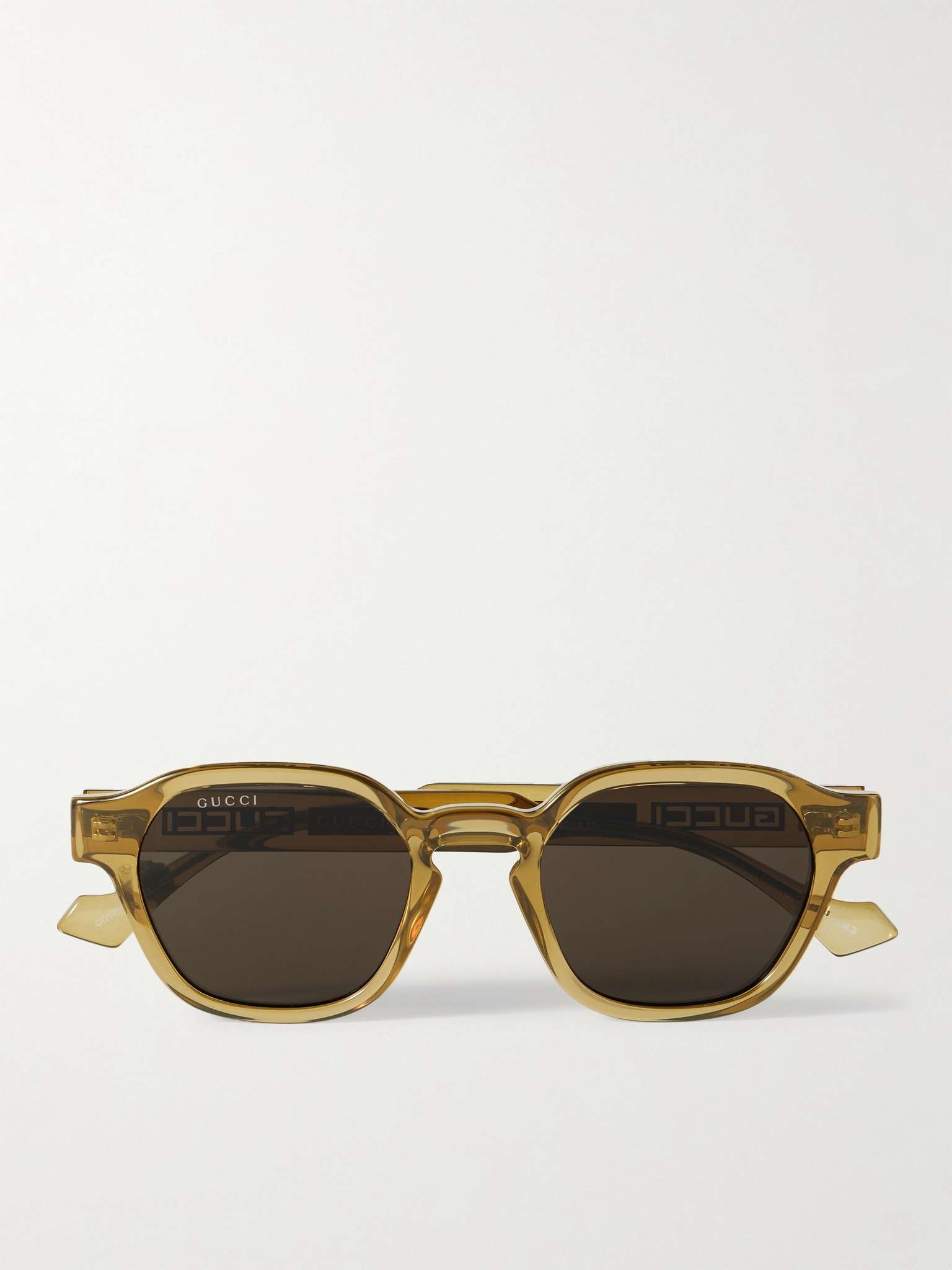 La Piscine Round-Frame Acetate and Gunmetal-Tone Sunglasses - 1