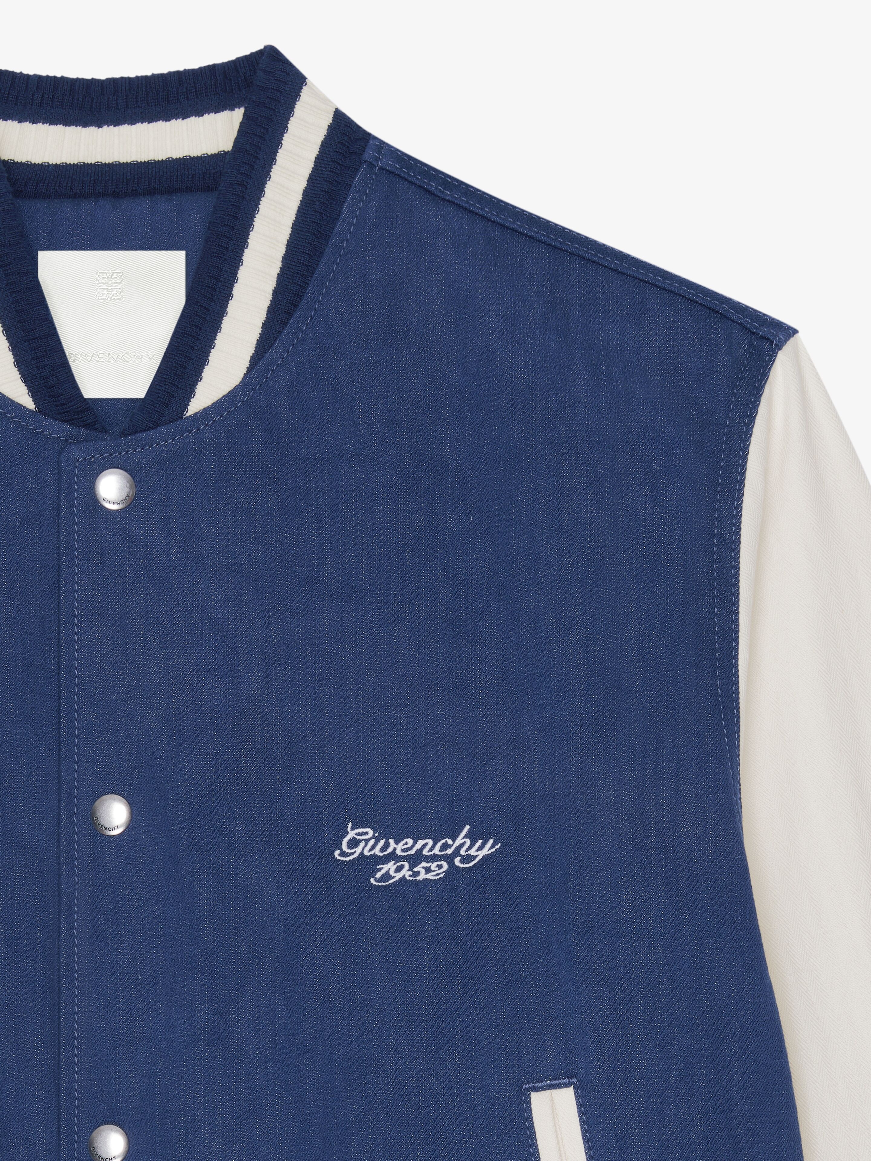 VARSITY JACKET IN DENIM - 5