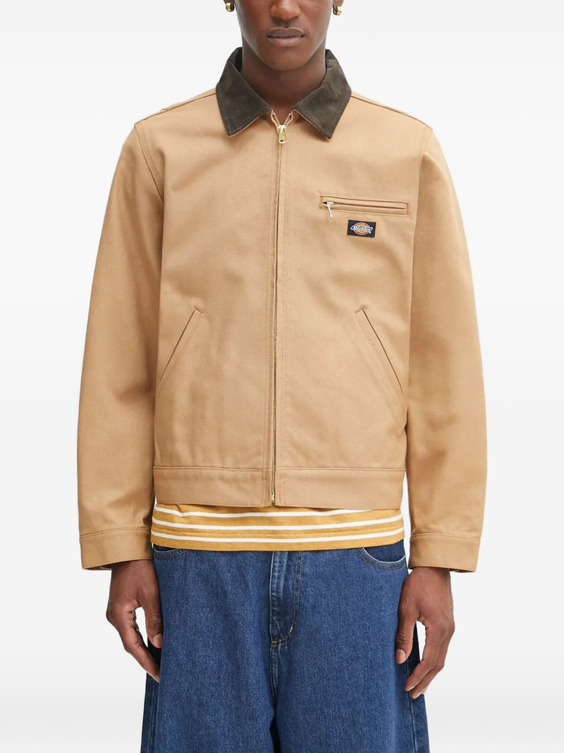 corduroy-collar zip-up jacket 1
