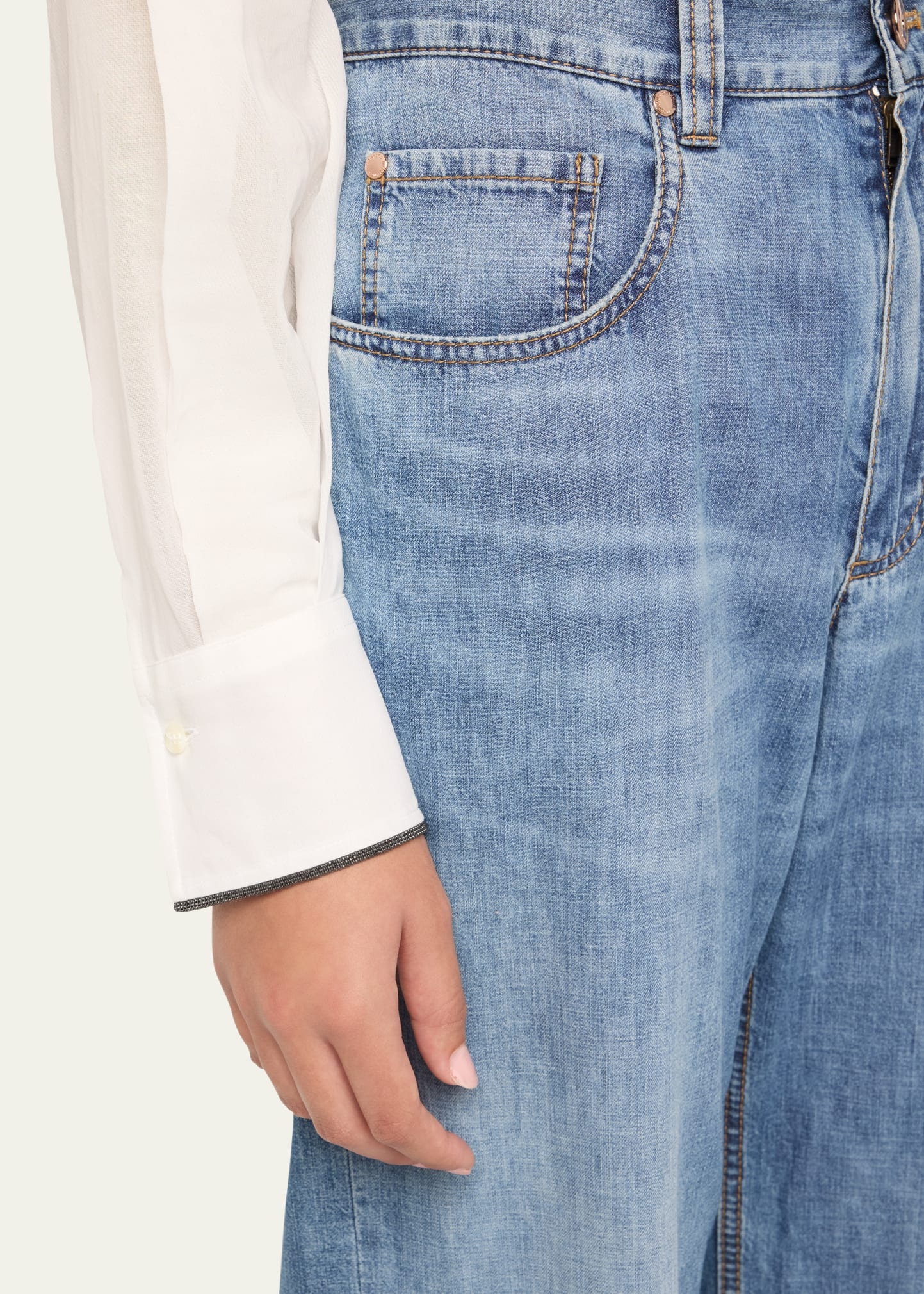Straight Leg Jeans - 5