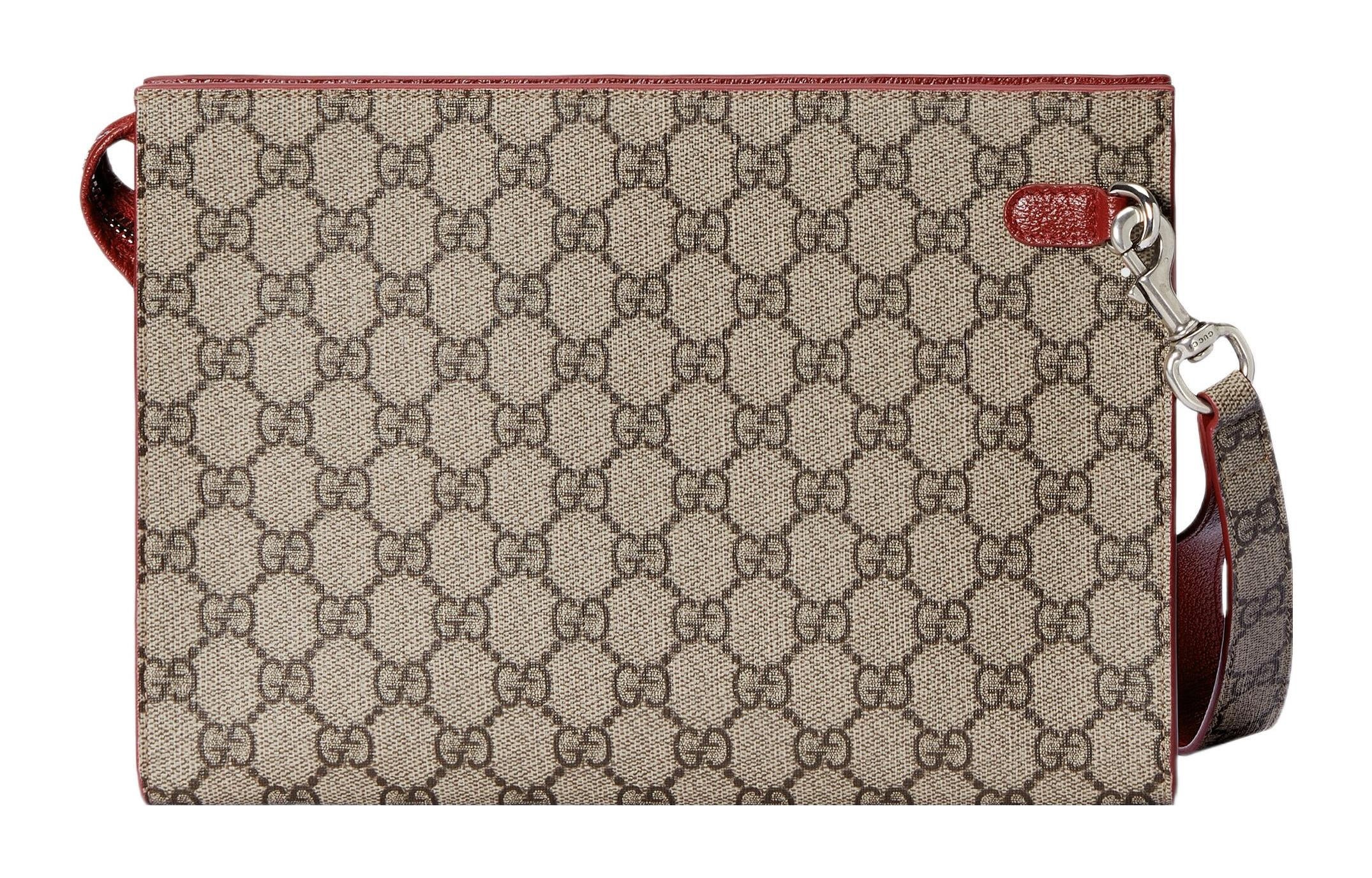 Gucci Pouch With GG Detail 'Beige Ebony Supreme' 768255-FACQC-9752 - 4