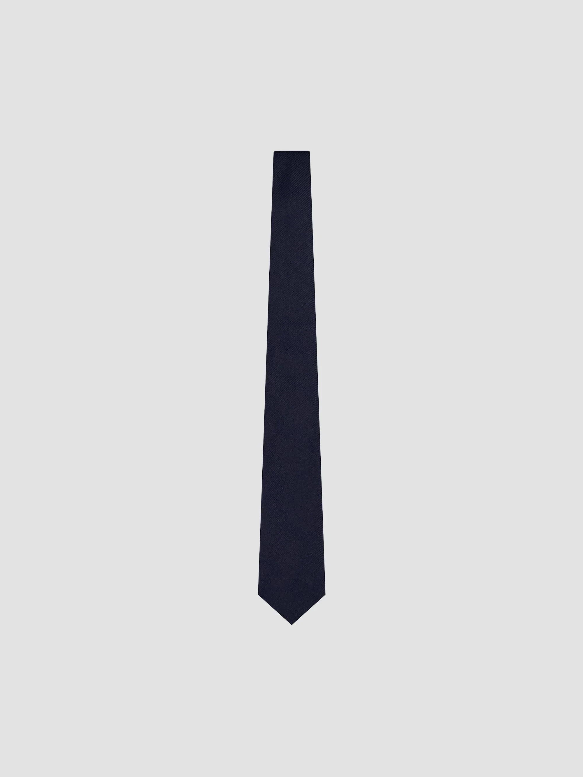 Men's Silk Twill Tie - Black Diamond - 1