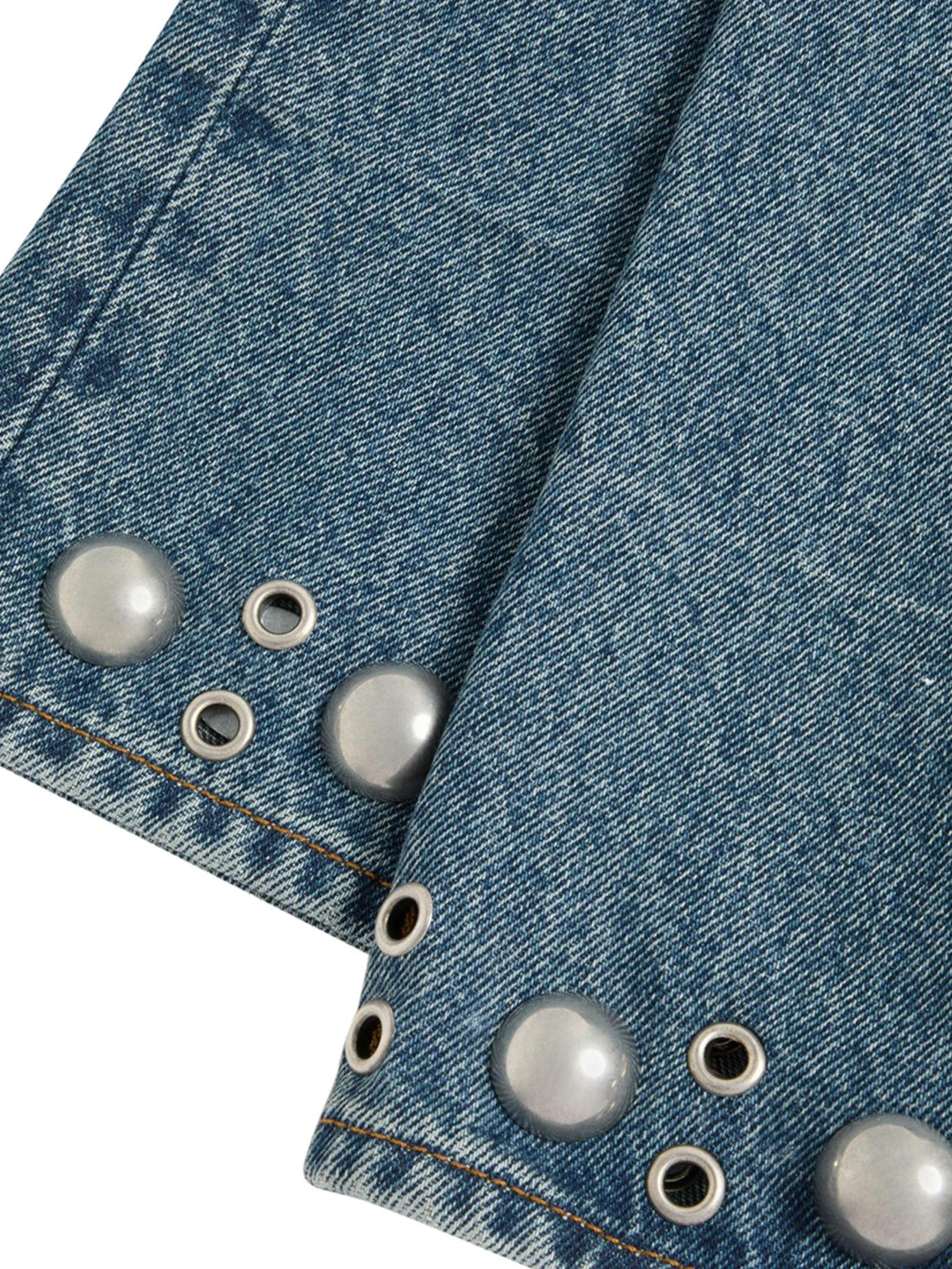 DENIM PANTS WITH CABOCHONS - 6