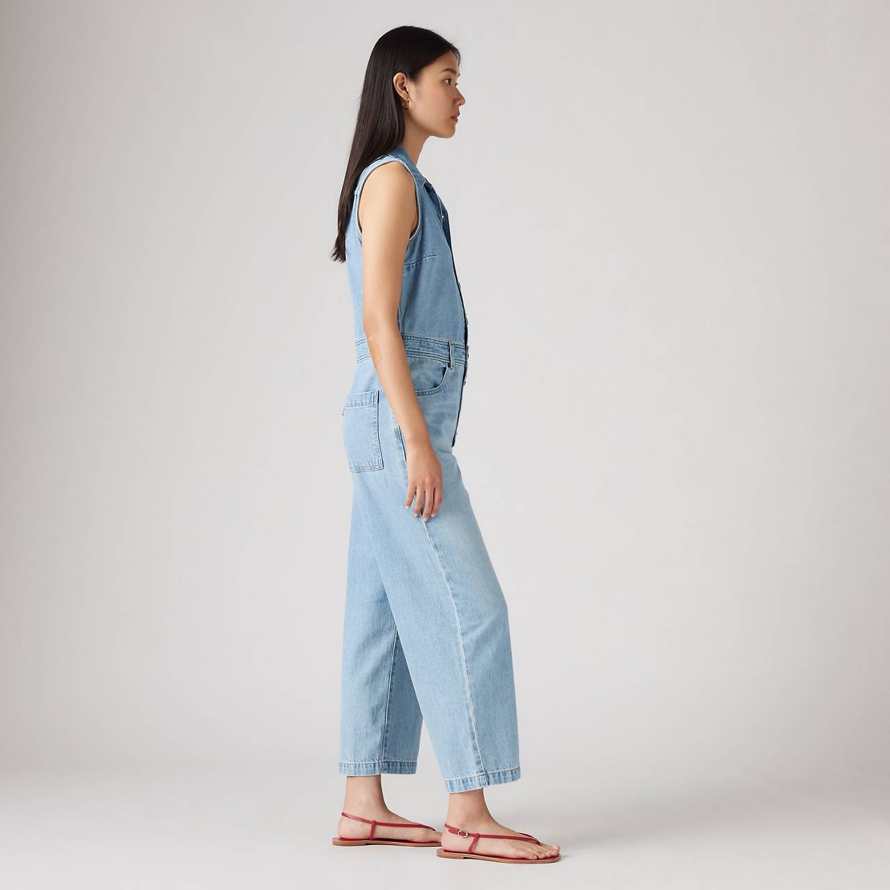 LIGHTWEIGHT SLEEVELESS JUMPSUIT - 4