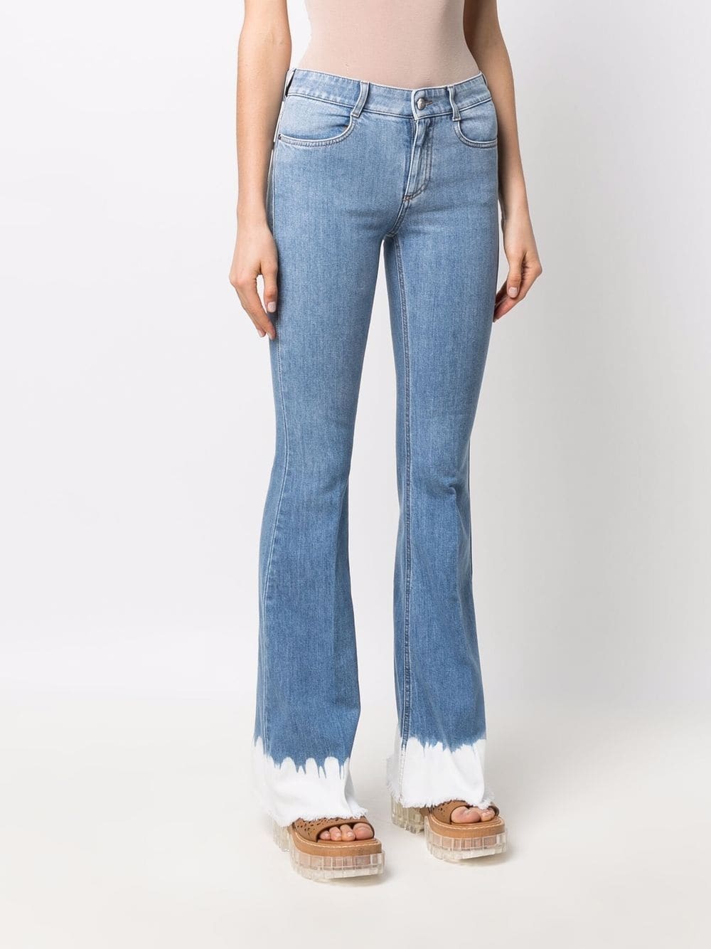 70's  dip dye flared jeans - 3