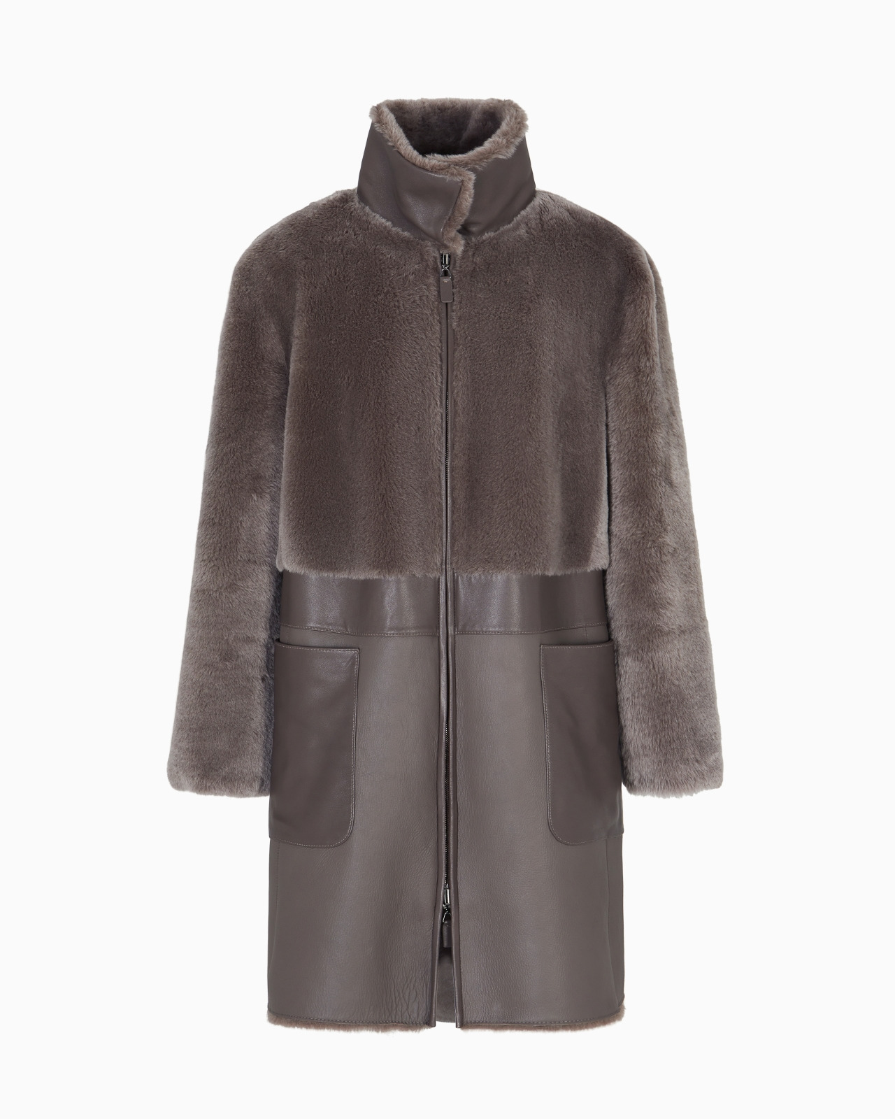 ASV REVERSIBLE COAT IN SPANISH MERINO SHEARLING LAMBSKIN - 4