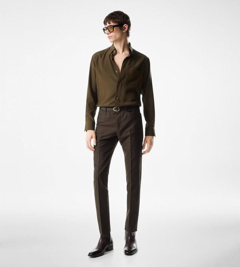 TOM FORD CREPE SATIN FLUID FIT SHIRT outlook