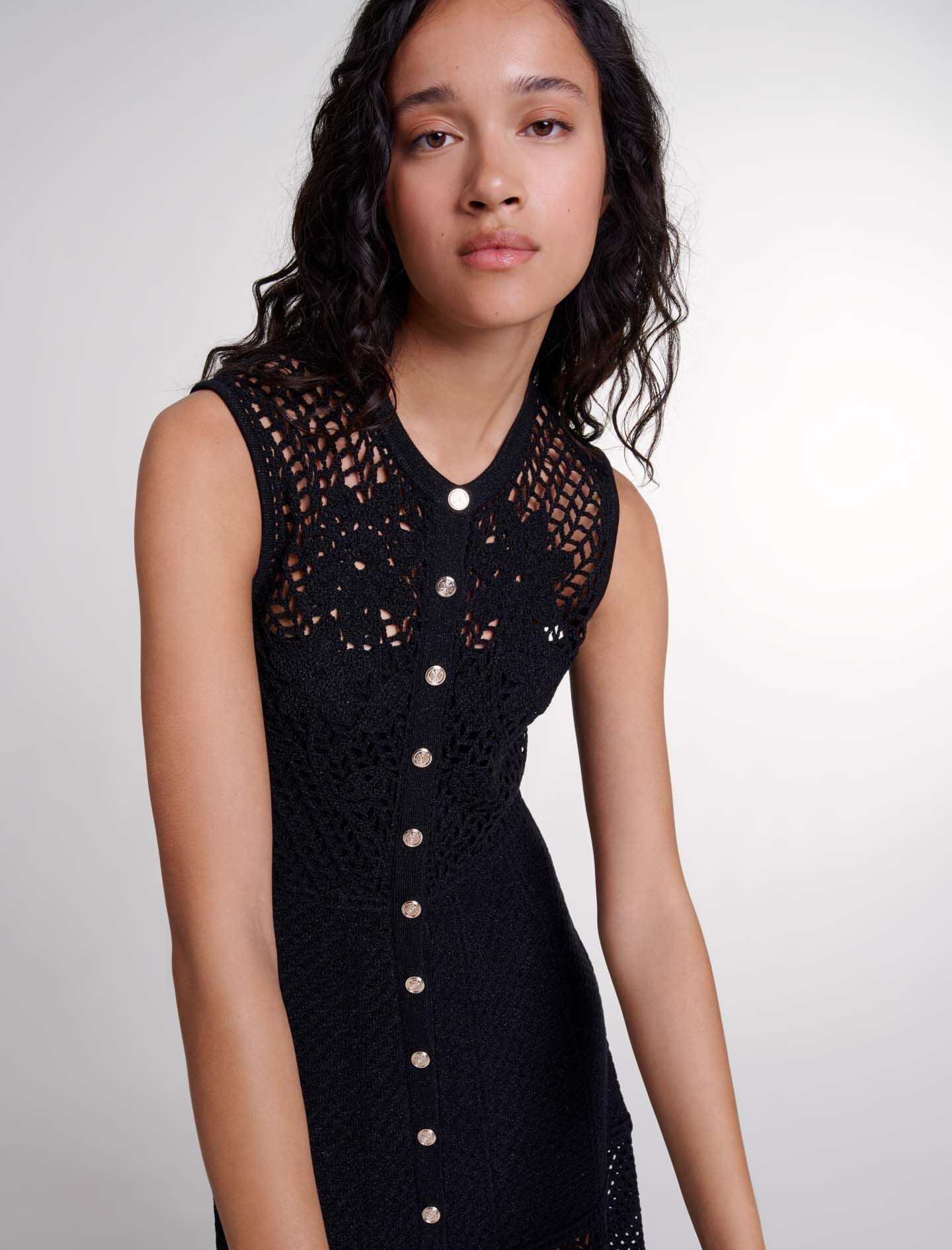 Crochet-knit maxi dress - 6