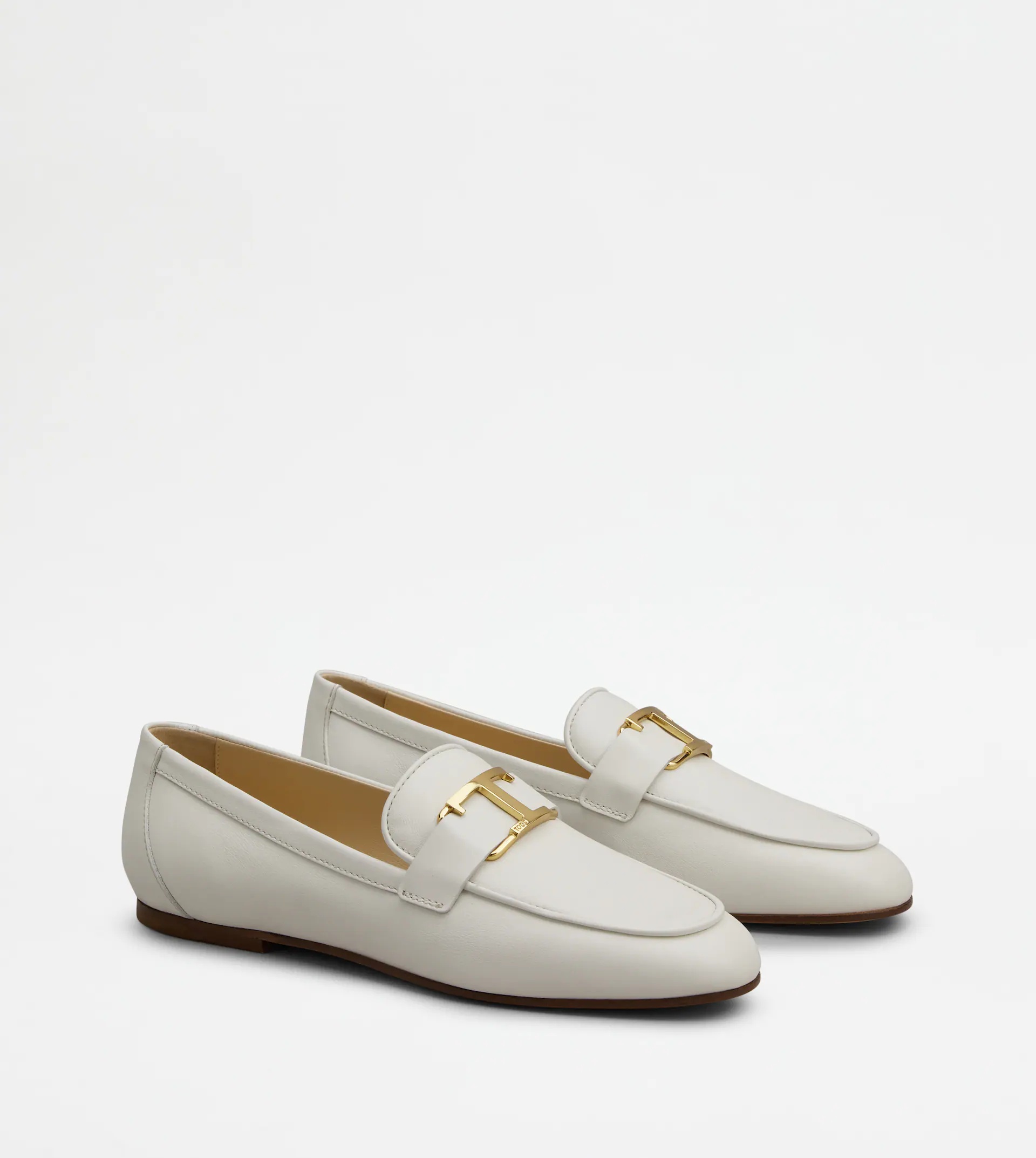 T TIMELESS LOAFERS IN LEATHER - WHITE - 2