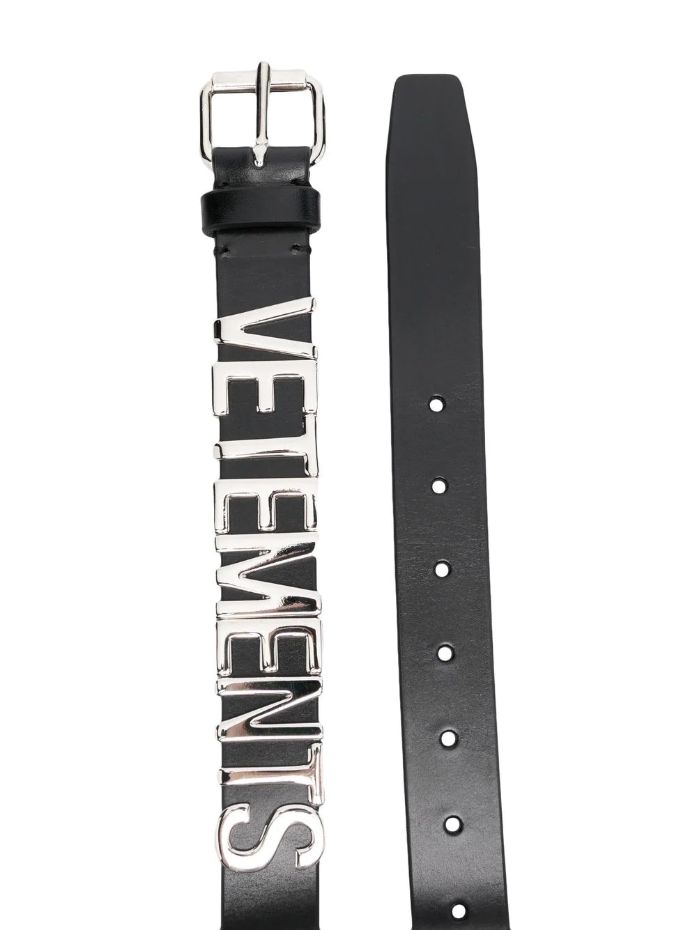 Iconic logo-lettering leather belt - 2