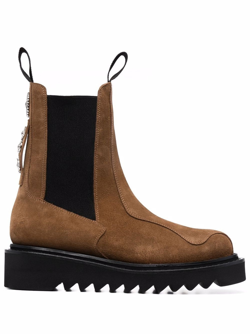 stud-embellished suede Chelsea boots 1
