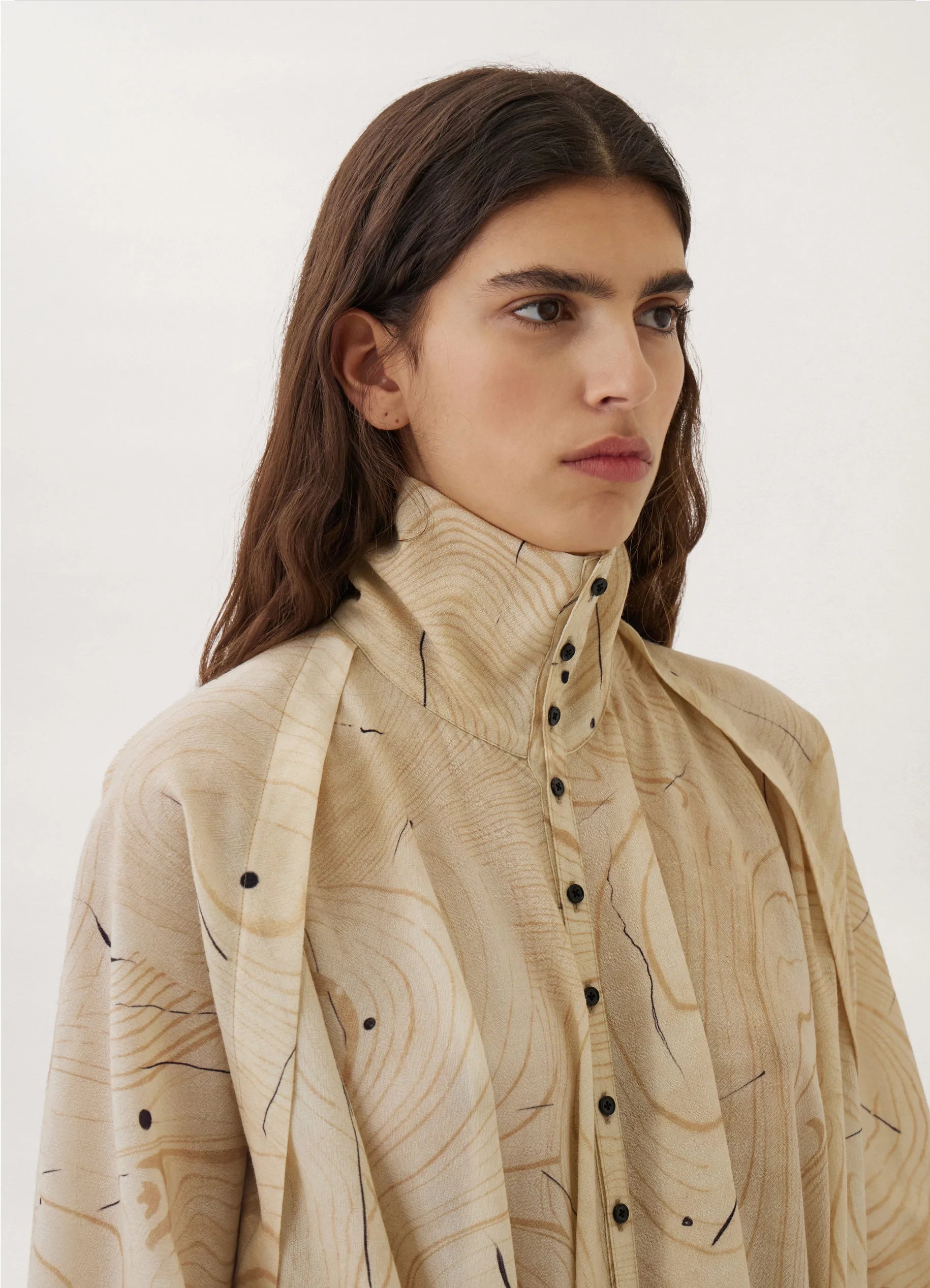 BELTED TILTED DRESS
WOOD WOOL PRINT - 6