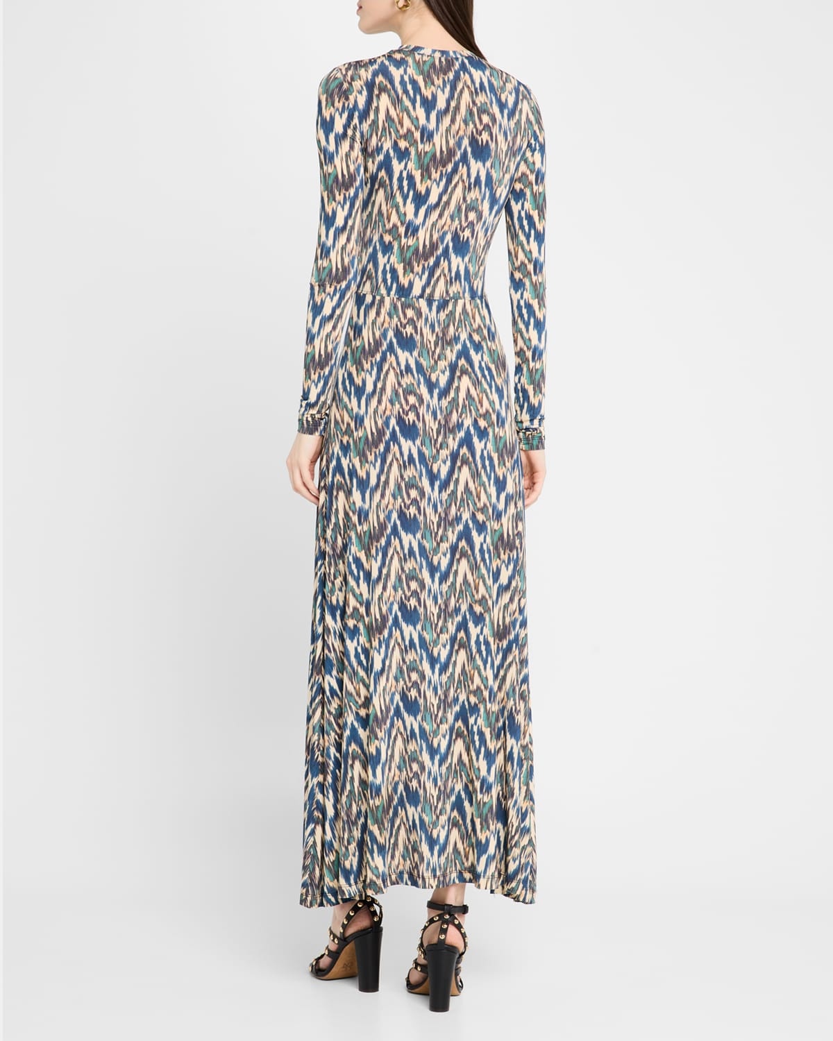 Naia Long-Sleeve Ruched Midi Dress - 3