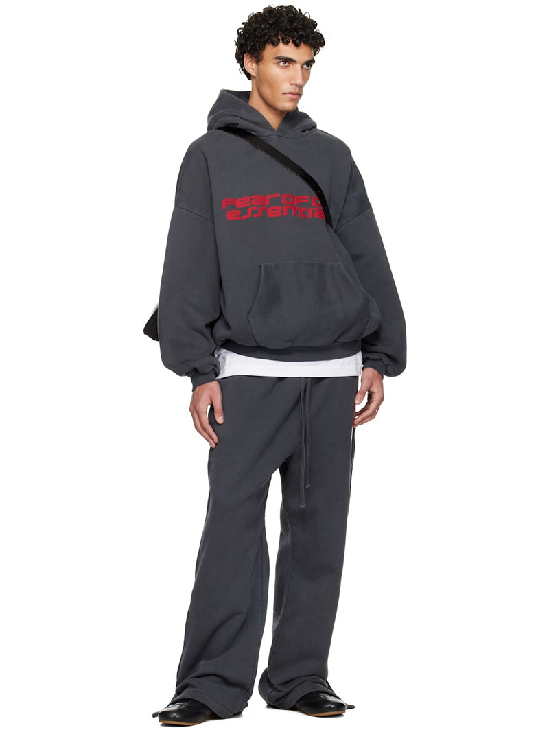 ESSENTIALS Gray Holiday Heavy Fleece Tearaway Sweatpants outlook