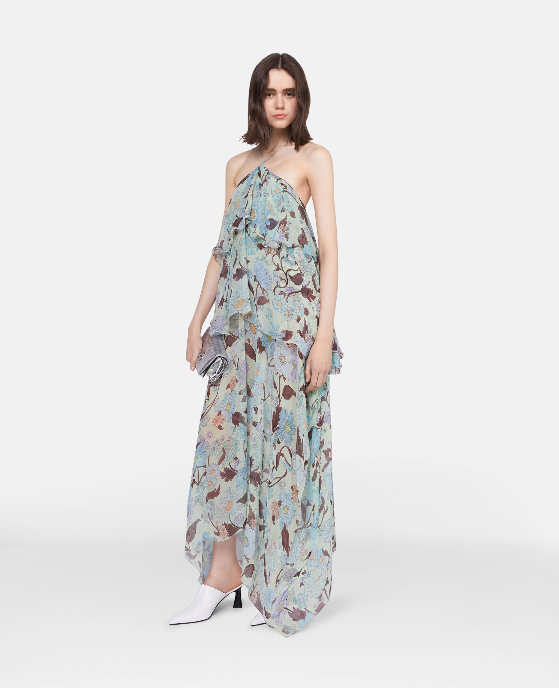 ワンピース Stella Mccartney \"Lady Garden\" halter dress Stella Mccartney Lady Garden Print Silk Chiffon Halterneck
