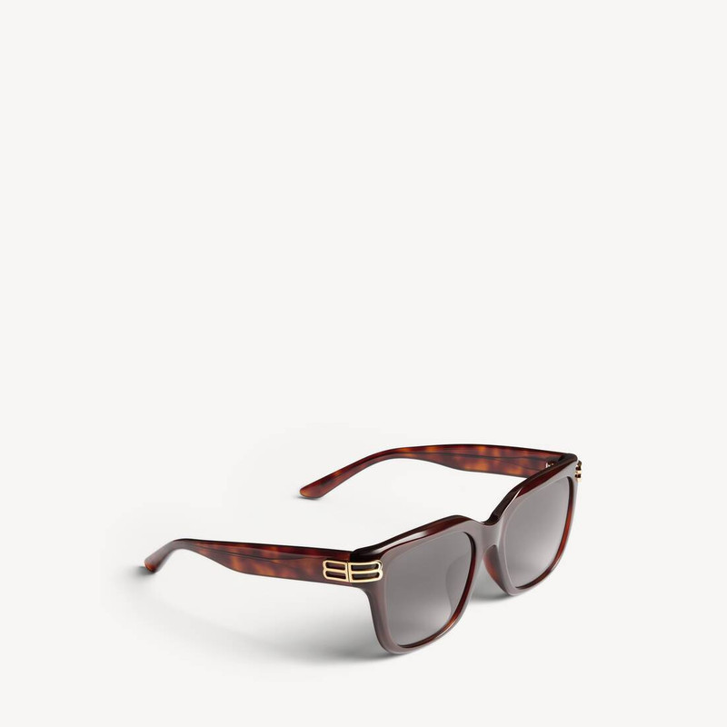 Women's Casino Square Af Sunglasses in Medium Brown Havana 3