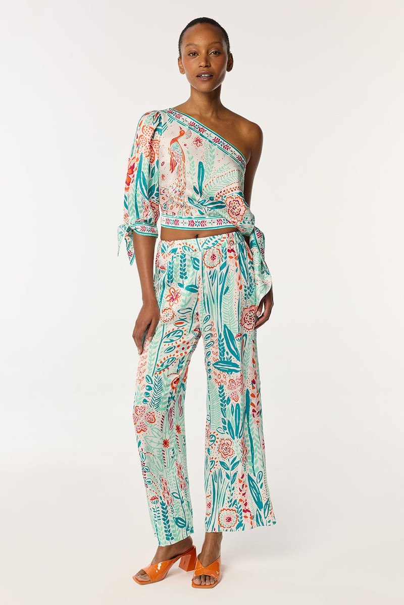 Pant Cecile - Mint Plum 1