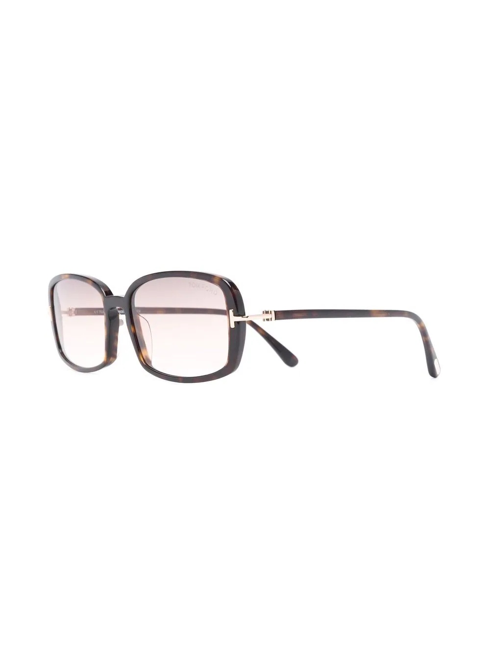 tortoiseshell rectangular-frame sunglasses - 2