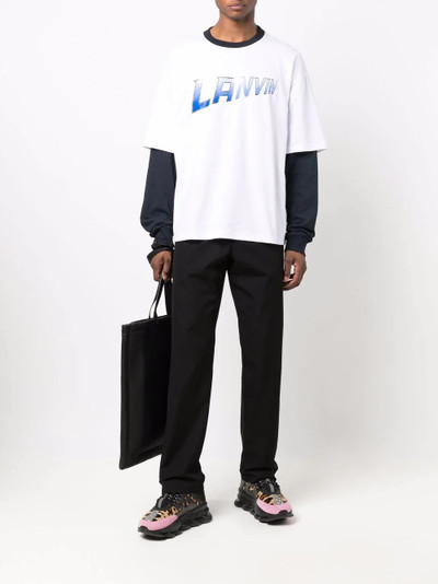 Lanvin logo-print long-sleeve T-shirt outlook