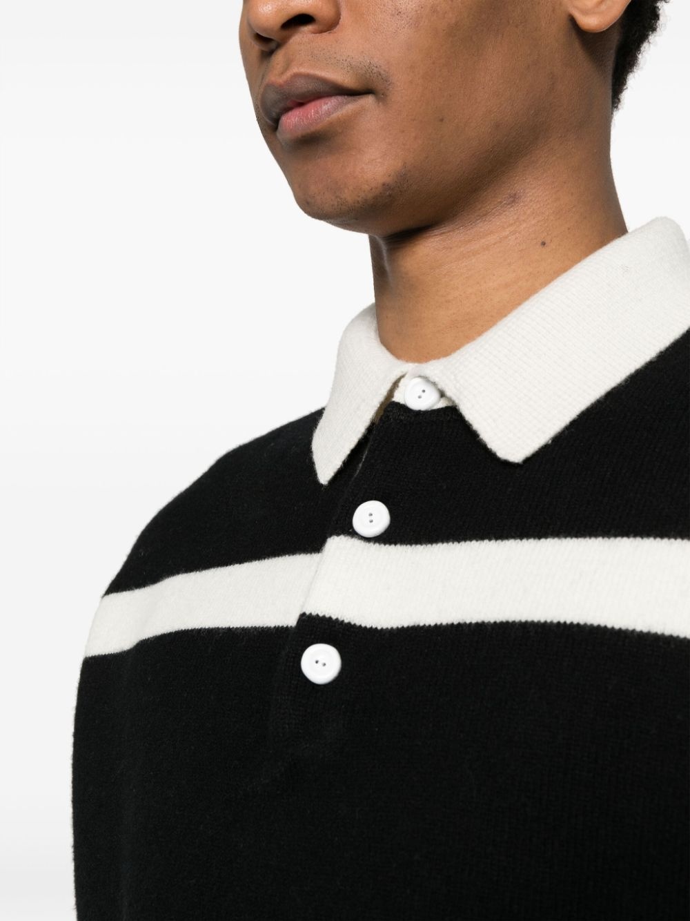 striped knitted jumper - 5