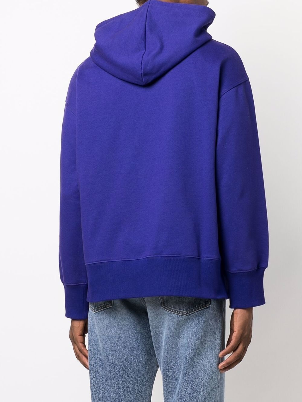 VLTN patch cotton hoodie - 4