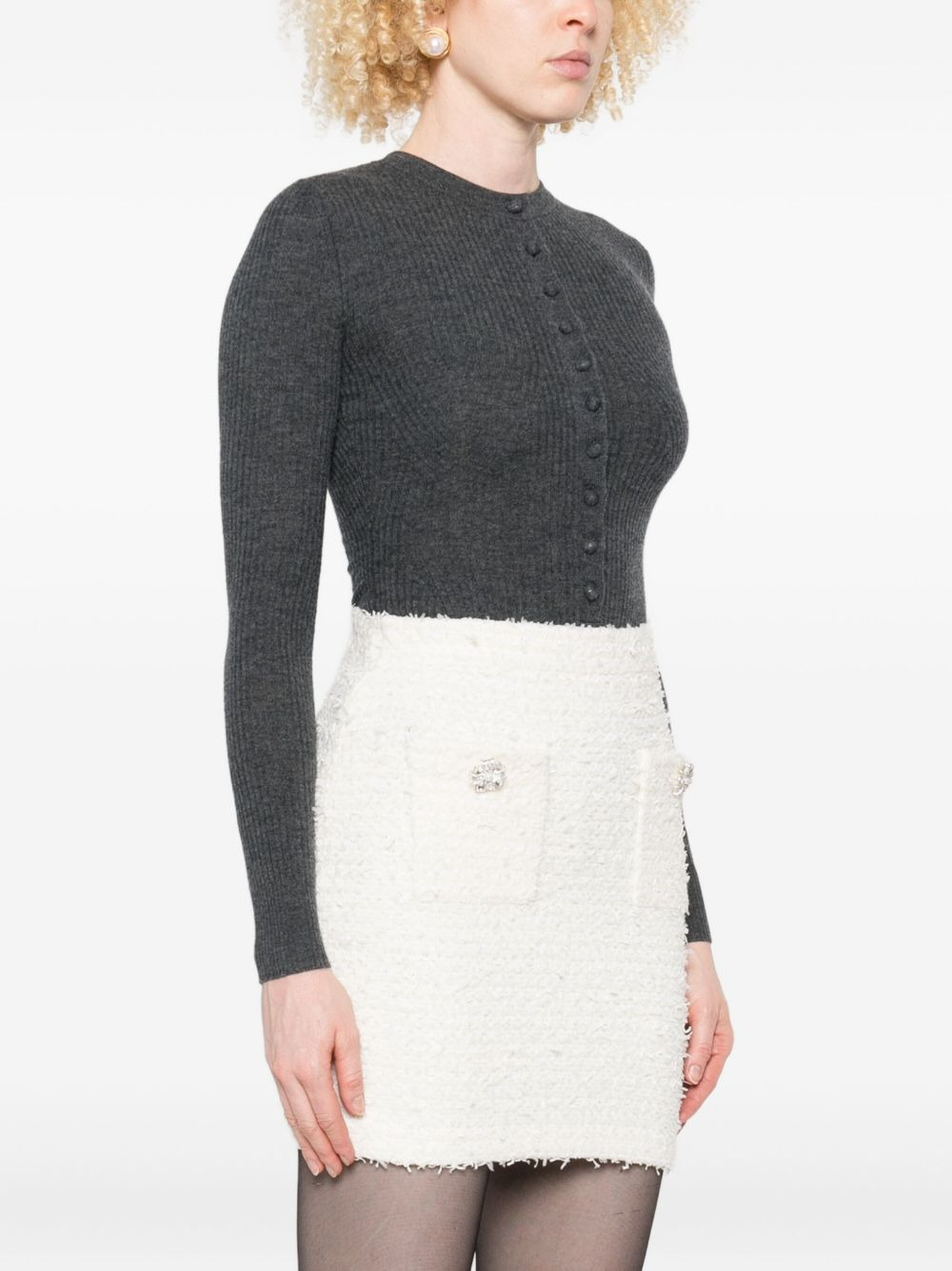ribbed-knit bodysuit - 3
