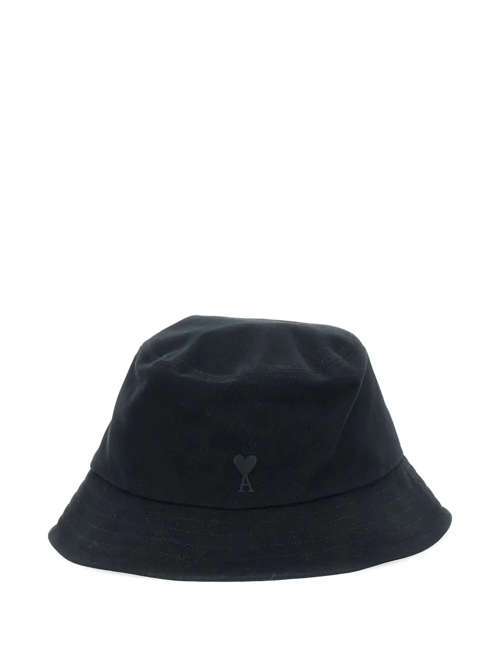 Ami Alexandre Mattiussi Men Black "Ami De Coeur" Bucket Hat - 1