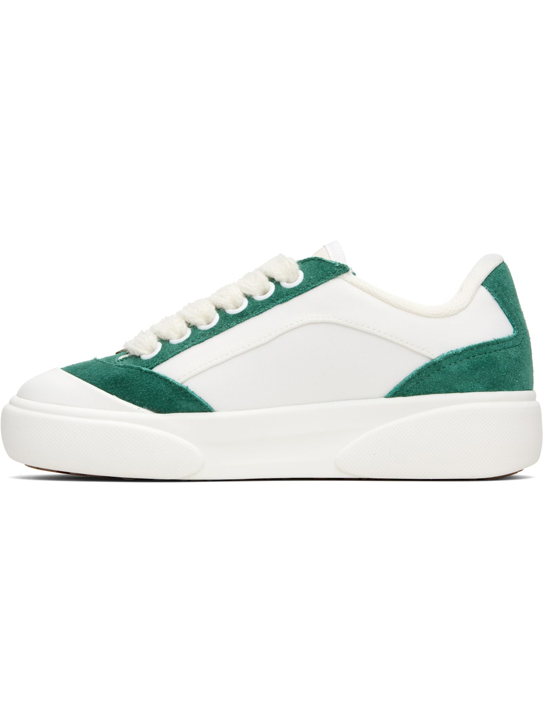 White & Green Del Mar Sneakers - 3