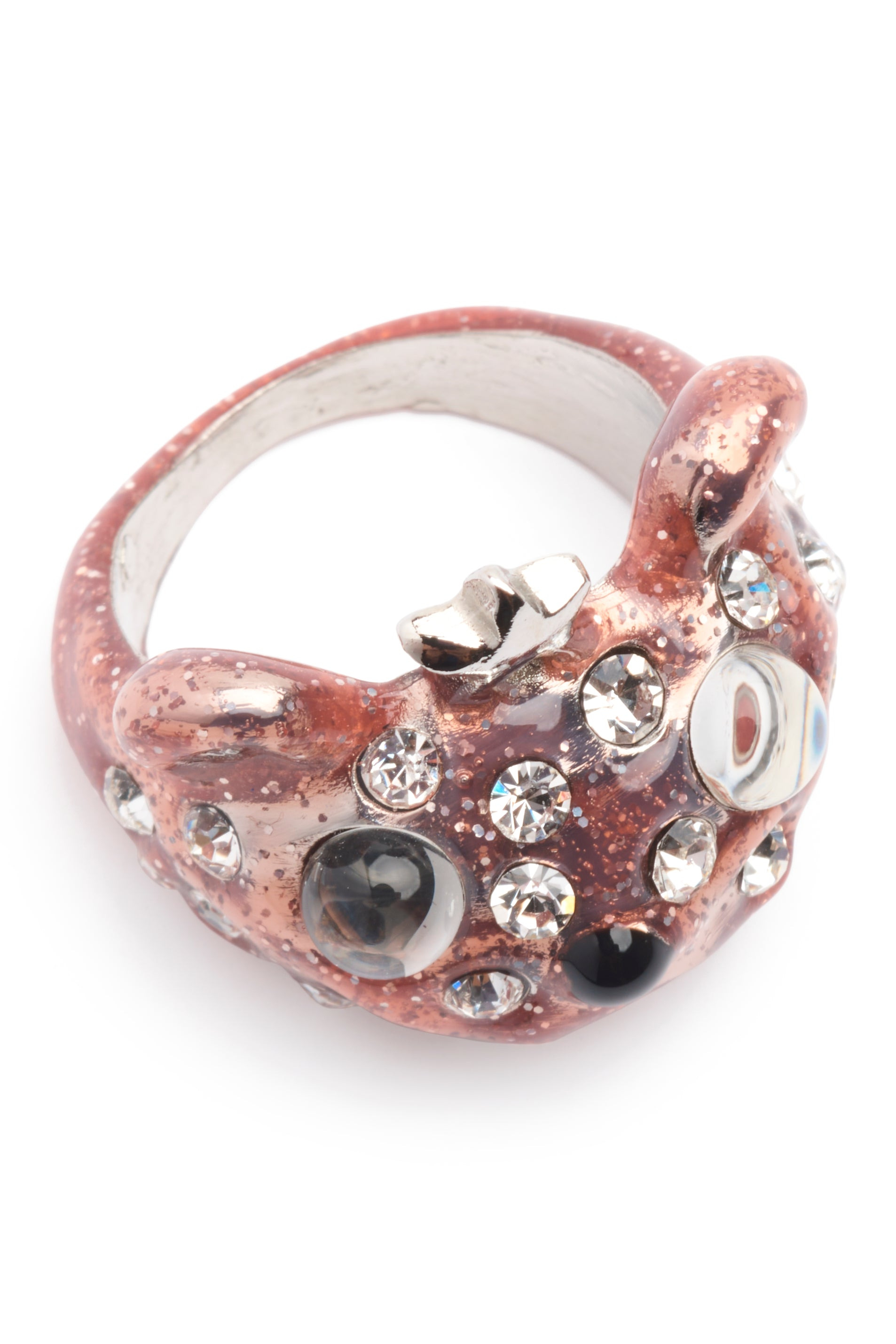 LIGHT PINK FRECKLES PRINCESS BEAR RING - 4