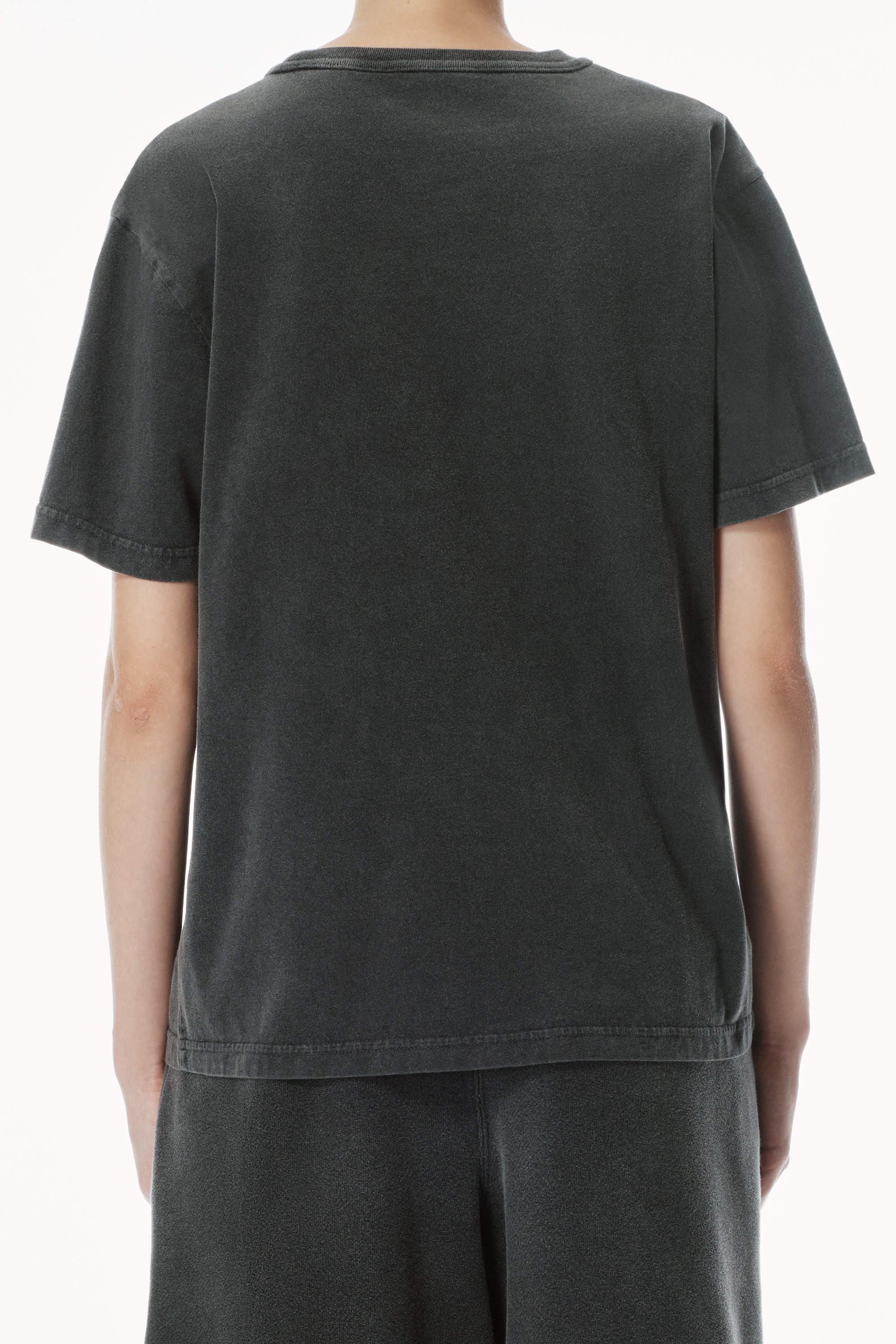 Distressed Logo Cotton Tee - 3