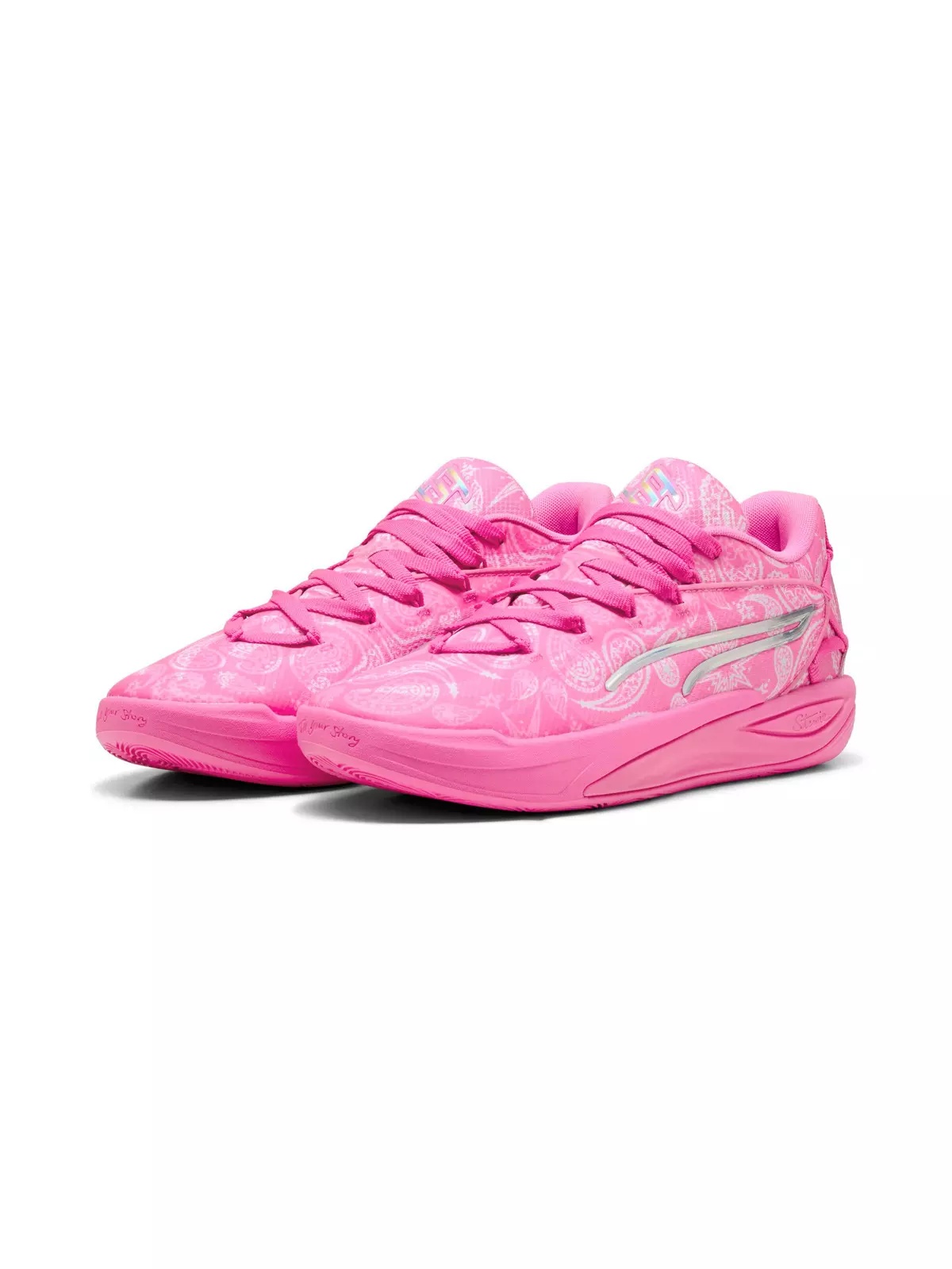 PUMA Stewie 4 St4rz "Pink Pixel/PUMA White" Women's Basketball Shoe - 3