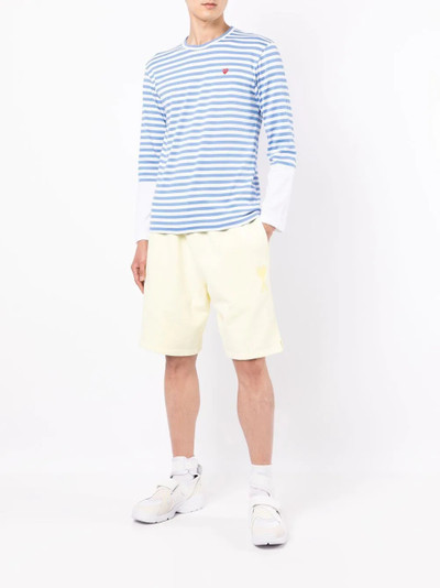 Comme des Garçons PLAY stripe-print T-shirt outlook