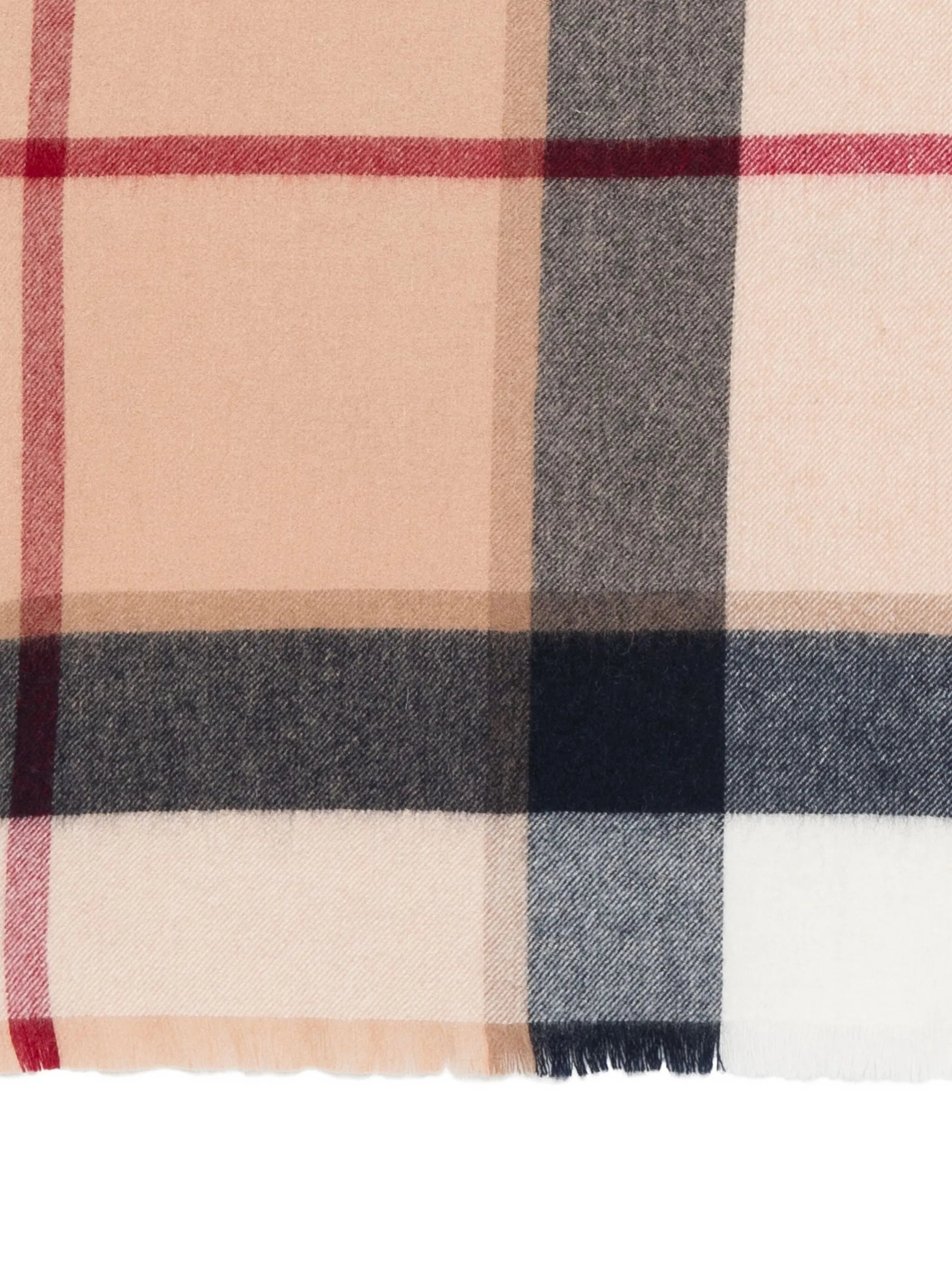 Barbour Checked Wool Scarf - 2