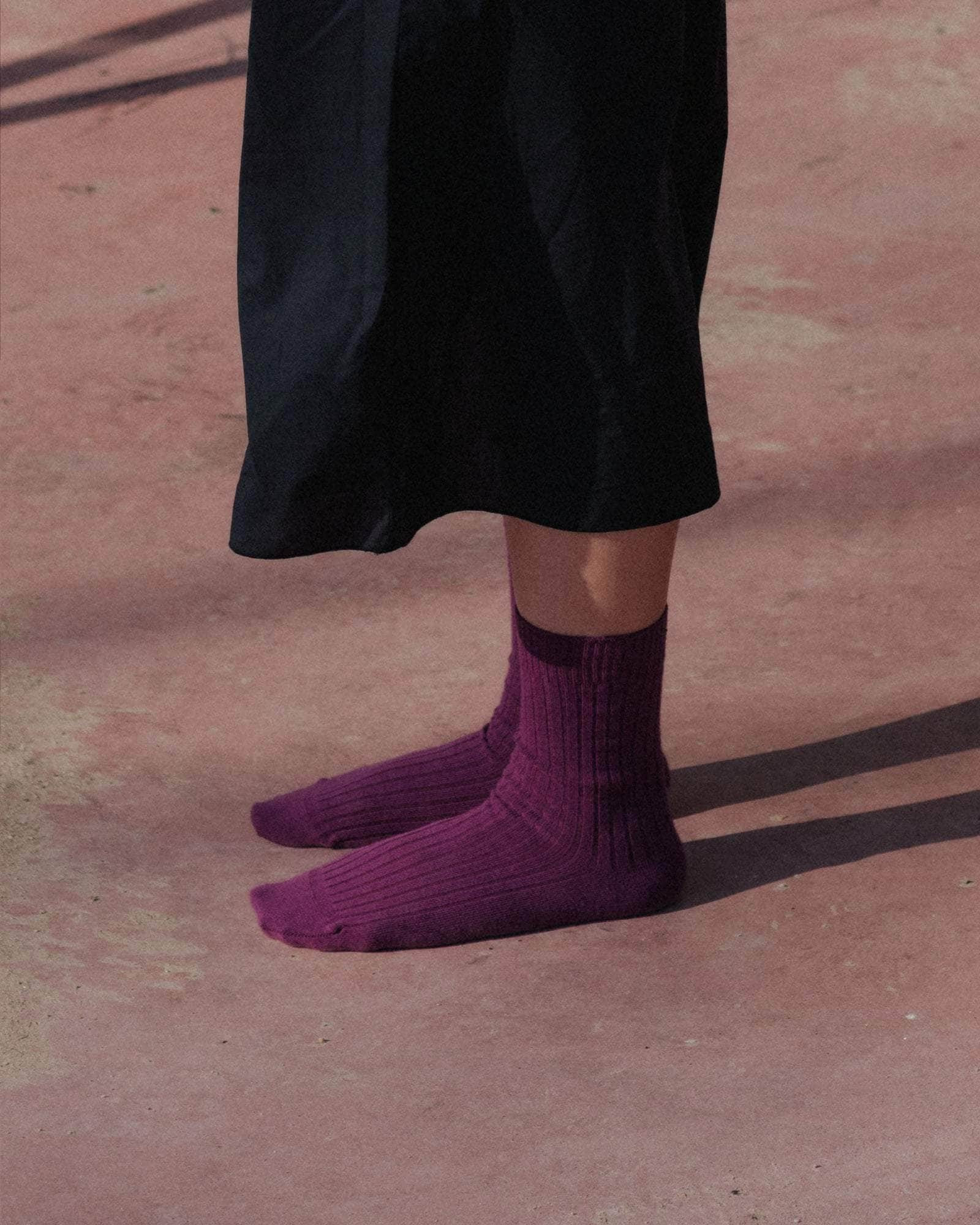Rib Overankle Socks - Organic Cotton Rib - 3
