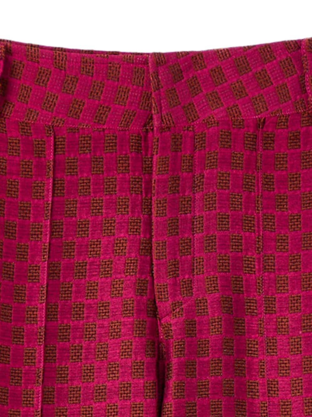 Yoshismart jacquard cropped trousers - 2